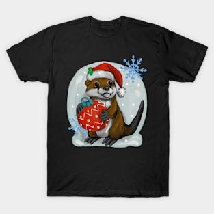 Christmas otter T-Shirt